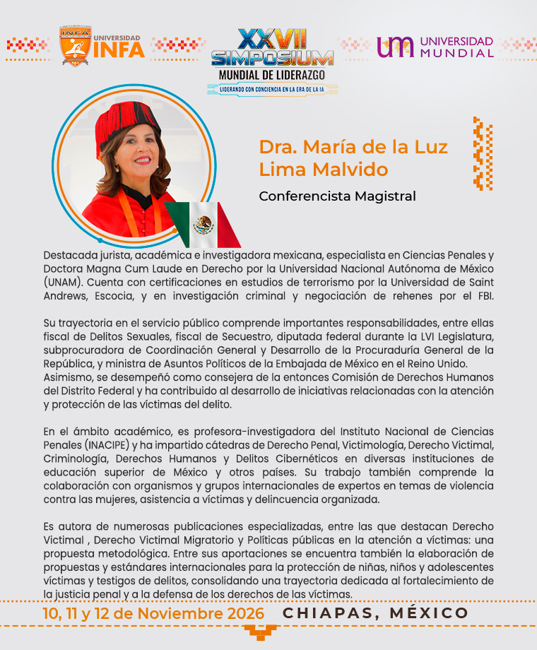 Semblanza de Dra. María de la Luz Lima Malvido