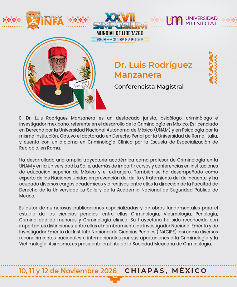 Semblanza de Dr. Luis Rodríguez Manzanera